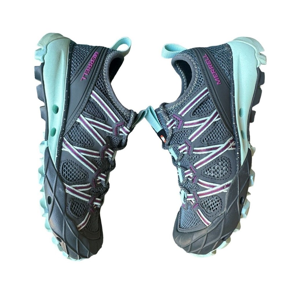 Merrell Shoes Choprock Blue Smoke Outdoor Comfort Hiking Shoes Women' s 6 NWOT - Picture 6 of 15